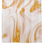 Rideaux De Douche Marbre Blanc Or Et Rose (Devant)