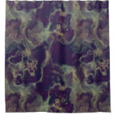 Rideaux De Douche marbre bleu abstrait (Devant)