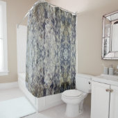 Rideaux De Douche Marbre Brown et gris (En situation)