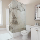 Rideaux De Douche Marbre brun clair texture pierre arrière - plan.ab (En situation)