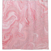 Rideaux De Douche Marbre de Parties scintillant rose corail brillant (Devant)