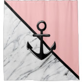 Rideaux De Douche Marbre et Ancre (Devant)