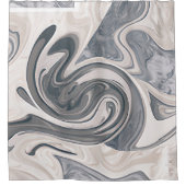 Rideaux De Douche Marbre gris et blanc (Devant)