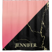 Rideaux De Douche Marbre noir (Devant)