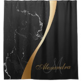 Rideaux De Douche Marbre noir (Devant)