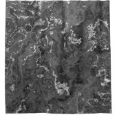 Rideaux De Douche Marbre noir, blanc et gris abstrait (Devant)