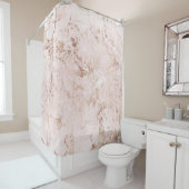 Rideaux De Douche Marbre rose : arrière - plan de texture dorée. (En situation)
