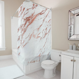 Rideaux De Douche Marbre rose d'or
