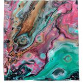 Rideaux De Douche Marbre rose et vert (Devant)