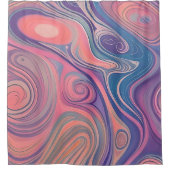 Rideaux De Douche Marbre rose et violet mou (Devant)