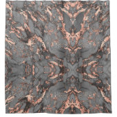 Rideaux De Douche Marbre rose gris or design moderne (Devant)