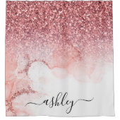 Rideaux De Douche Marbre rose Parties scintillant (Devant)