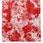 Rideaux De Douche Marbre rouge et blanc abstrait (Devant)