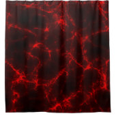 Rideaux De Douche Marbre rouge et noir abstrait (Devant)