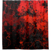 Rideaux De Douche Marbre rouge, noir et gris Abstrait (Devant)
