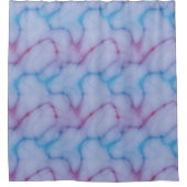 Rideaux De Douche marbre violet et bleu abstrait (Devant)