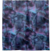 Rideaux De Douche marbre violet et bleu turquoise abstrait (Devant)