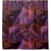 Rideaux De Douche marbre violet et orange abstrait (Devant)