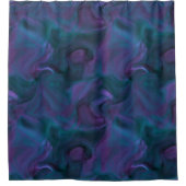 Rideaux De Douche marbre violet et turquoise abstrait (Devant)