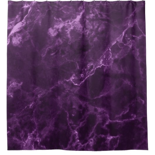 Rideaux De Douche Marbre violet foncé : texture luxueuse. (Devant)