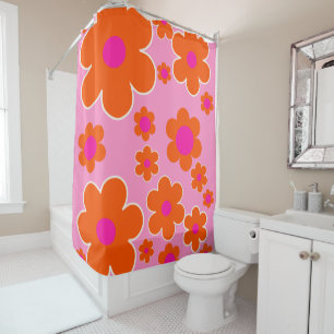 Rideaux De Douche Marché aux Fleurs Amsterdam Fleurs Rétro Rose Oran