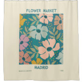 Rideaux De Douche Marché aux fleurs Madrid Imprimer (Devant)