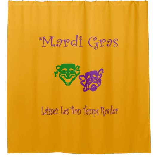 Rideaux De Douche Mardi Gras Masques Rouler (Devant)