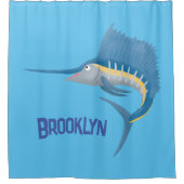 Rideaux De Douche Marée de plaisance de l'espadon (Devant)