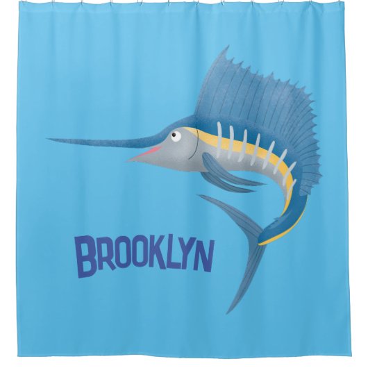 Rideaux De Douche Marée de plaisance de l'espadon (Devant)