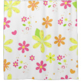 Rideaux De Douche Marguerite et Pois (Devant)