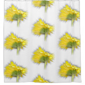 Rideaux De Douche marguerite jaune (Devant)