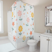 Rideaux De Douche Marguerites de printemps (En situation)