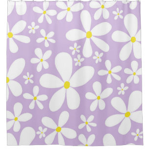 Rideaux De Douche Marguerites de printemps rétro #1 #décoration #art