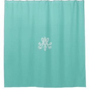 Rideaux De Douche Marie Antoinette - monogramme - monogramme initial