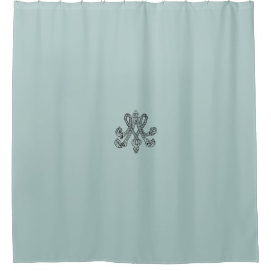Rideaux De Douche Marie Antoinette - monogramme - monogramme initial (Devant)