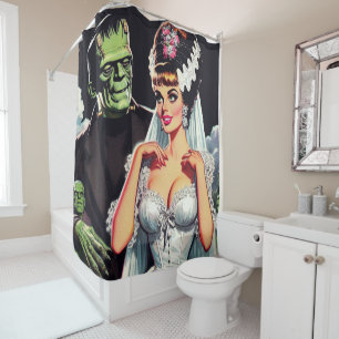 Rideaux De Douche Mariée d'horreur vintage