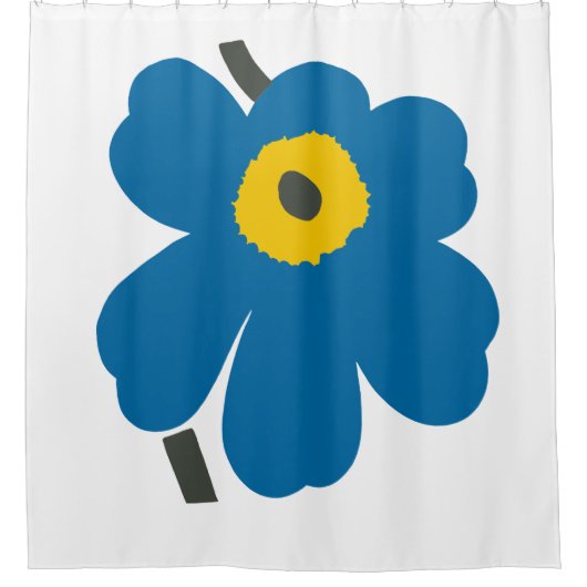 Rideaux De Douche Marimekko Bleu Design (Devant)