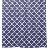 Rideaux De Douche Marine Bleu Blanc Marocain Quatrefoil Lac Maison (Devant)