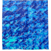 Rideaux De Douche Marine Personnaliser profonde Eau douce de l'océan (Devant)