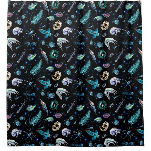 Rideaux De Douche Marine Plankton  (Devant)