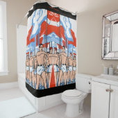 Rideaux De Douche Marquage des garçons (En situation)