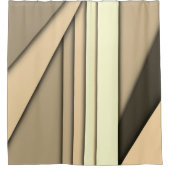 Rideaux De Douche Marron monochrome moderne (Devant)