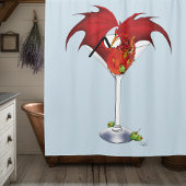 Rideaux De Douche Martini Imaginaire Red Dragon