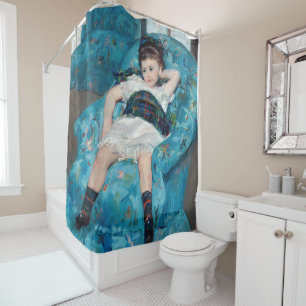Rideaux De Douche Mary Cassatt - Petite fille dans un fauteuil bleu