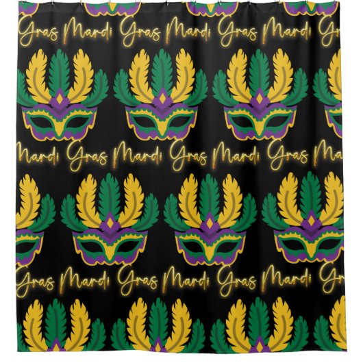 Rideaux De Douche Masque de Mardi gras (Devant)
