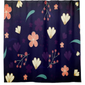 Rideaux De Douche Mat de bain moderne Floral Design (Devant)