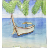 Rideaux De Douche Matin à Bali Aquarelle (Devant)