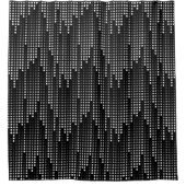Rideaux De Douche Matrice de pois gris blanc noir (Devant)