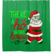 Rideaux De Douche mauvais Noël santa claus ho maison (Devant)