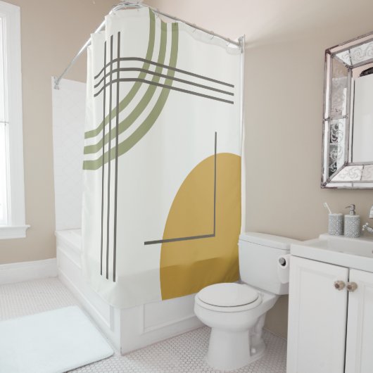 Rideaux De Douche MCM Geo Abstrait 01 (En situation)